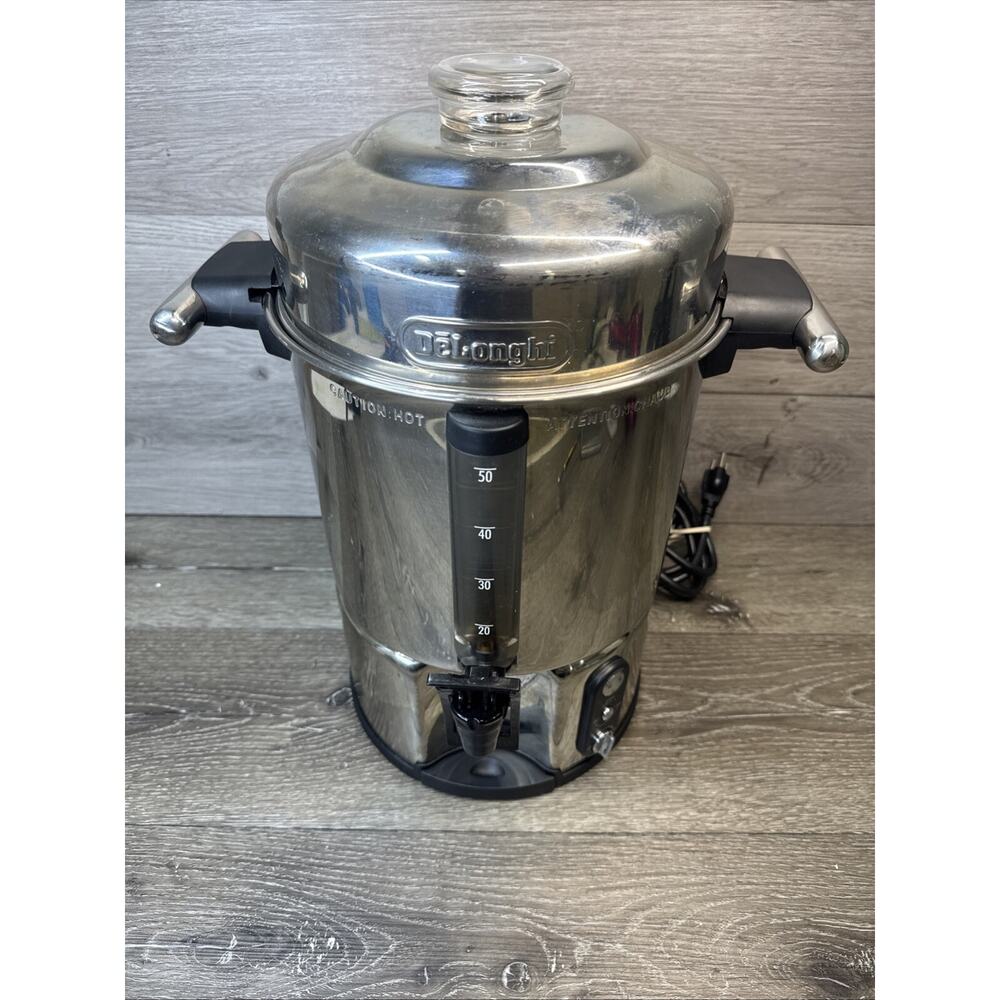 DeLonghi DCU500T Ultimate Coffee Maker 50 Cup Capacity Stainless Coffee Urn